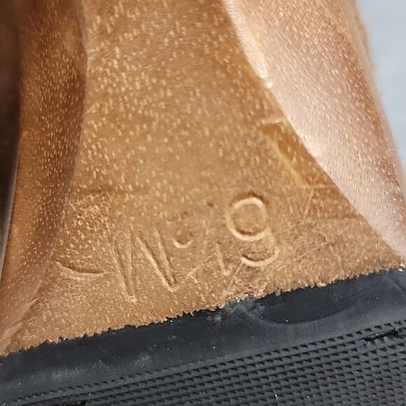 Michael Kors Tall Brown Suede Leather Strappy Wedge Heeled Slouch Boots SZ  6.5 - Picture 11 of 13